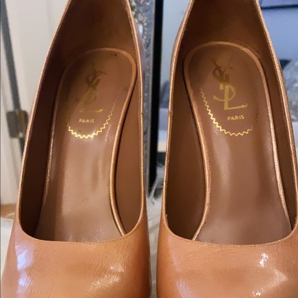Authentic YSL 5 inch tanned pumps size 37 great condition - Picture 1 of 5